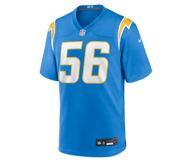 Kanai Mauga Los Angeles Chargers Nike Team Game Jersey Powder Blue