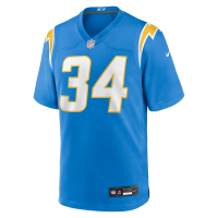 Keaton Mitchell Los Angeles Chargers Nike Team Game Jersey Powder Blue