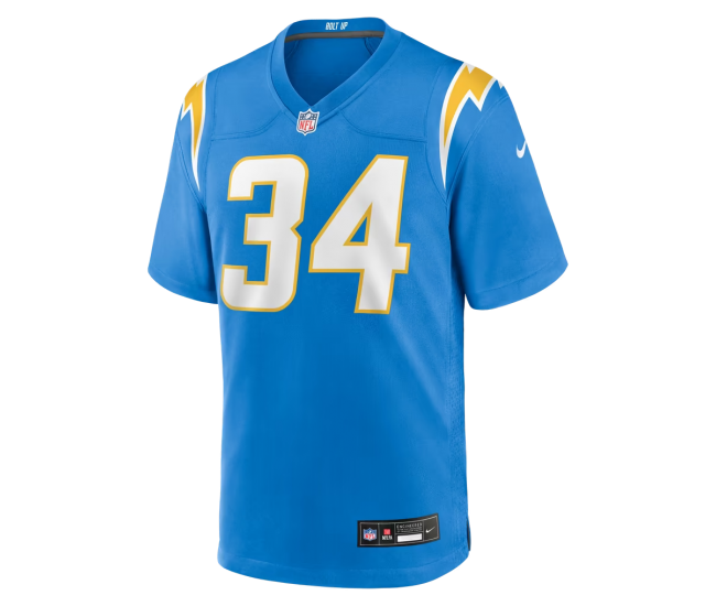 Keaton Mitchell Los Angeles Chargers Nike Team Game Jersey Powder Blue