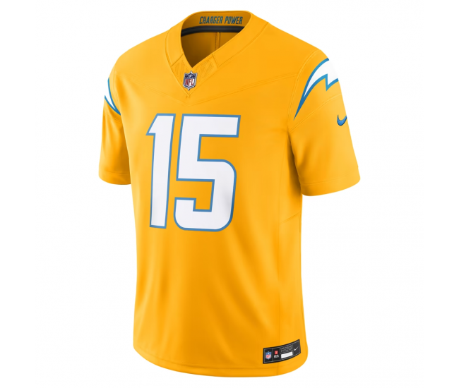 Ladd McConkey Los Angeles Chargers Nike Alternate Charger Power Vapor F.U.S.E. Limited Jersey Gold