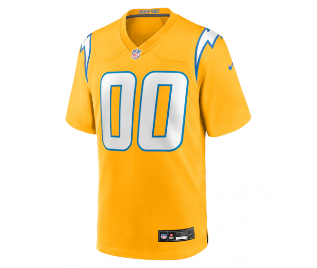 Los Angeles Chargers Nike Alternate Charger Power Game Custom Jersey Gold