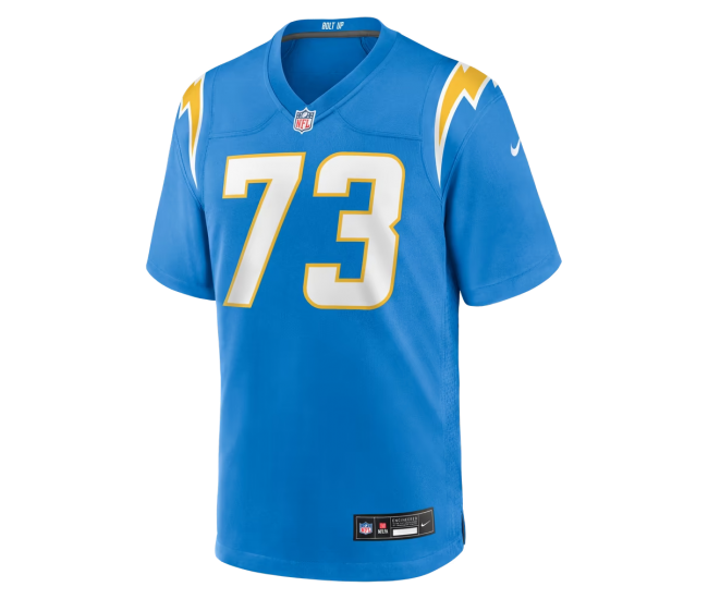 Mekhi Becton Los Angeles Chargers Nike Team Game Jersey Powder Blue