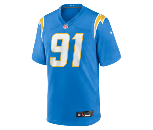 Nick Barrett Los Angeles Chargers Nike Team Game Jersey Powder Blue