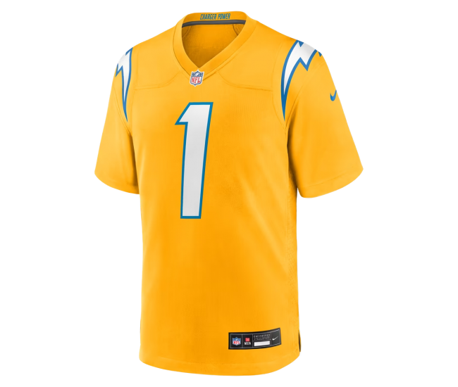 Quentin Johnston Los Angeles Chargers Nike Alternate Charger Power Game Player Jersey Gold