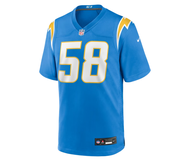 Tae Crowder Los Angeles Chargers Nike Team Game Jersey Powder Blue