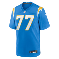 Travis Burke Los Angeles Chargers Nike Team Game Jersey Powder Blue