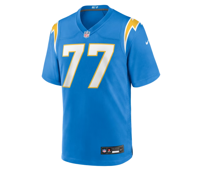 Travis Burke Los Angeles Chargers Nike Team Game Jersey Powder Blue