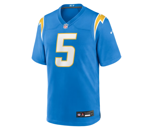 Trey Lance Los Angeles Chargers Nike Team Game Jersey Powder Blue