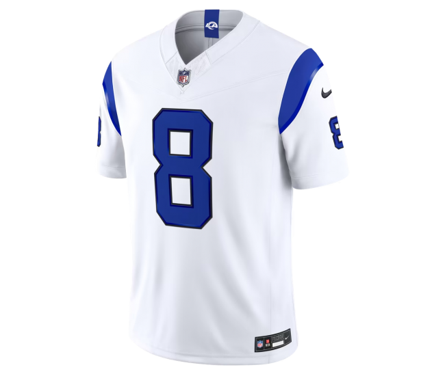 Jared Verse Los Angeles Rams Nike Alternate Fearsome White Vapor F.U.S.E. Stitched Limited Jersey White