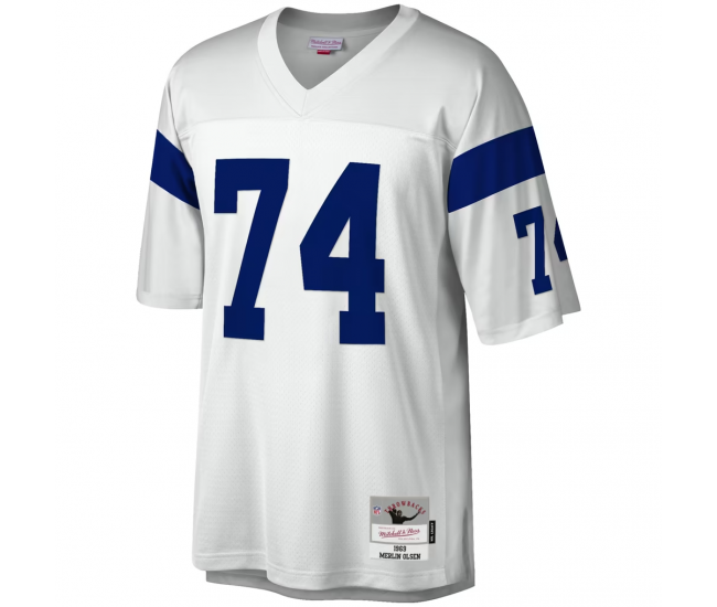 Merlin Olsen Los Angeles Rams Mitchell & Ness Legacy Replica Jersey White