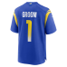 Number 1 Groom Los Angeles Rams Nike Game Jersey Royal