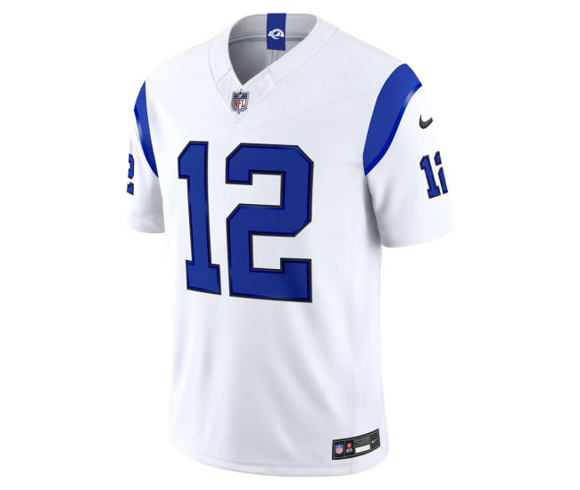 Puka Nacua Los Angeles Rams Nike Fearsome White Vapor F.U.S.E. Stitched Limited Jersey