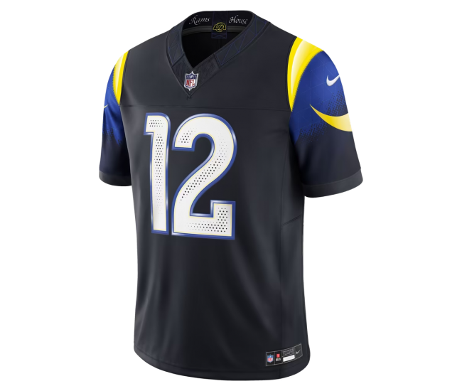 Puka Nacua Los Angeles Rams Nike Rivalries Collection Stitched Limited Jersey Dark Blue