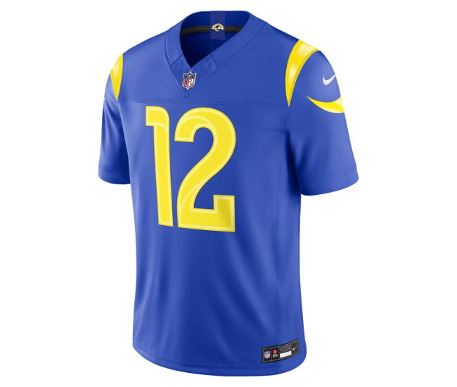 Puka Nacua Los Angeles Rams Nike Team Vapor F.U.S.E. Stitched Limited Jersey Royal