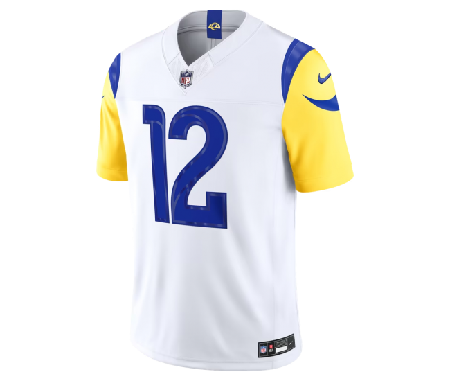 Puka Nacua Los Angeles Rams Nike Vapor F.U.S.E. Stitched Limited Jersey White