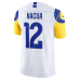 Puka Nacua Los Angeles Rams Nike Vapor F.U.S.E. Stitched Limited Jersey White