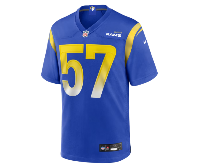 Ty Hamilton Los Angeles Rams Nike Team Game Jersey Royal