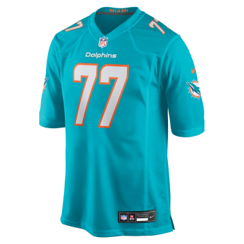 Caedan Wallace Miami Dolphins Nike Team Game Jersey Aqua