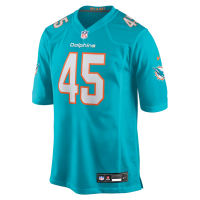 Cal Adomitis Miami Dolphins Nike Team Game Jersey Aqua
