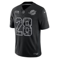 De Von Achane Miami Dolphins Nike 2026 Salute to Service Stitched Limited Jersey Black