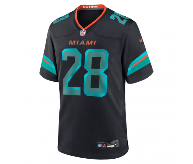 De Von Achane Miami Dolphins Nike Rivalries Collection Game Jersey Navy
