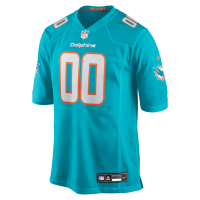 Miami Dolphins Nike Custom Game Jersey Aqua