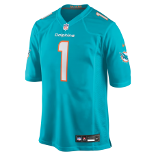Number 1 Groom Miami Dolphins Nike Game Jersey Aqua Number 1 Groom Miami Dolphins Nike Game Jersey Aqua