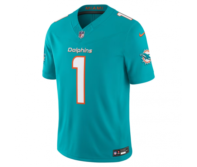 Tua Tagovailoa Miami Dolphins Nike Team Vapor F.U.S.E. Stitched Limited Jersey Aqua