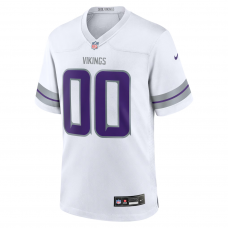 Minnesota Vikings Nike Alternate Custom Game Jersey White Minnesota Vikings Nike Alternate Custom Game Jersey White