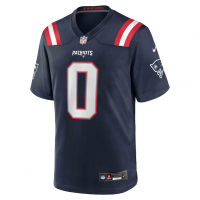 Christian Gonzalez New England Patriots Nike Team Game Jersey Navy