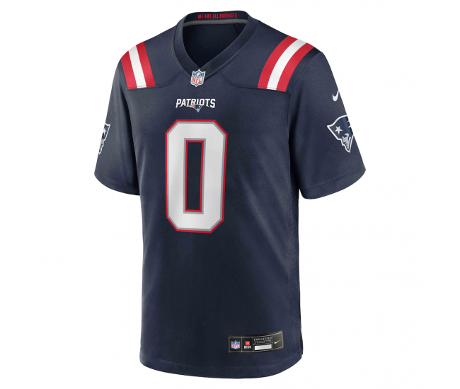 Christian Gonzalez New England Patriots Nike Team Game Jersey Navy