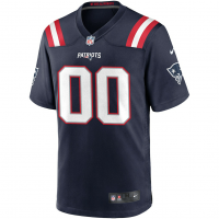 Nike New England Patriots Custom Game Jersey Navy