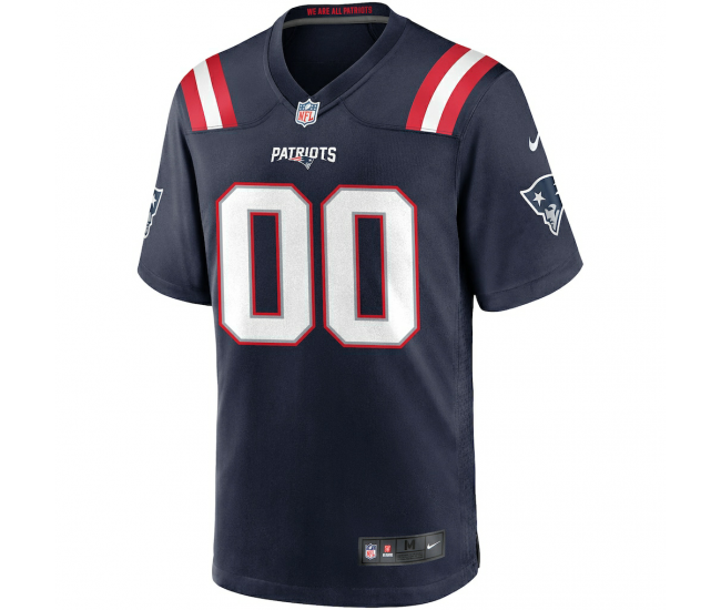 Nike New England Patriots Custom Game Jersey Navy