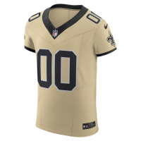 New Orleans Saints Nike Alternate Vapor F.U.S.E. Elite Custom Jersey Gold