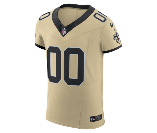 New Orleans Saints Nike Alternate Vapor F.U.S.E. Elite Custom Jersey Gold