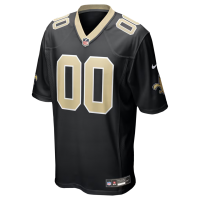 New Orleans Saints Nike Custom Game Jersey Black