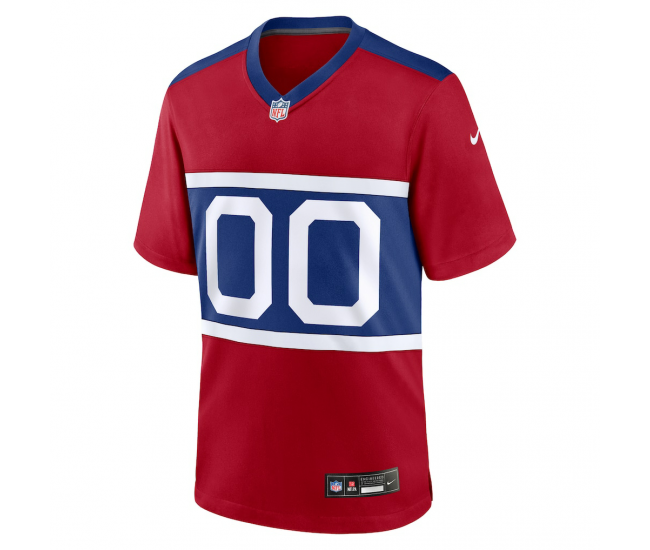 New York Giants Nike Alternate Game Custom Jersey Century Red