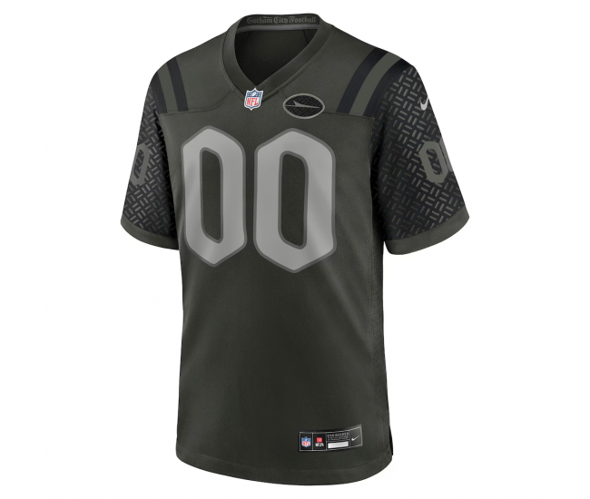 New York Jets Nike 2025 Rivalries Collection Custom Game Jersey Gotham Green