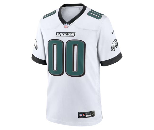 Philadelphia Eagles Nike White Custom Game Jersey White