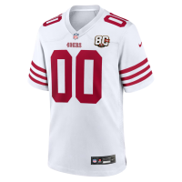 San Francisco 49ers Nike 80th Anniversary Custom Game Jersey White