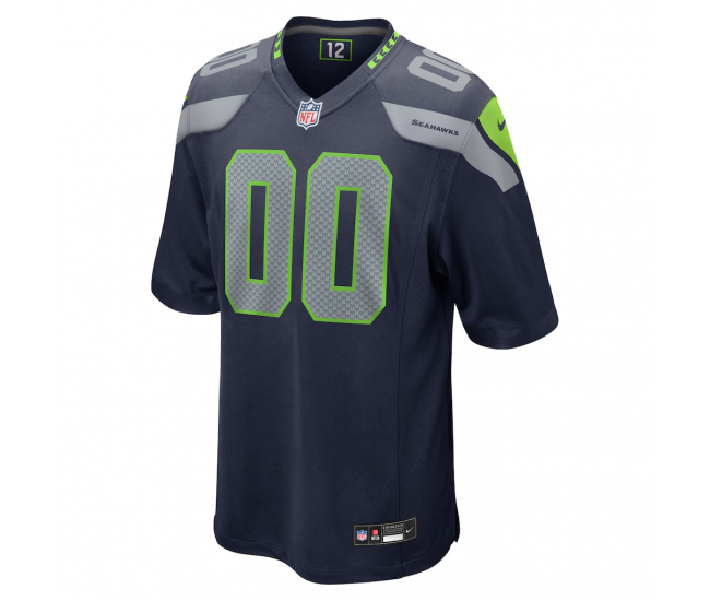 Seattle Seahawks Nike Custom Game Jersey College Navy