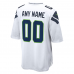 Seattle Seahawks Nike Custom Game Jersey White