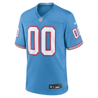 Tennessee Titans Nike Oilers Throwback Custom Game Jersey Light Blue