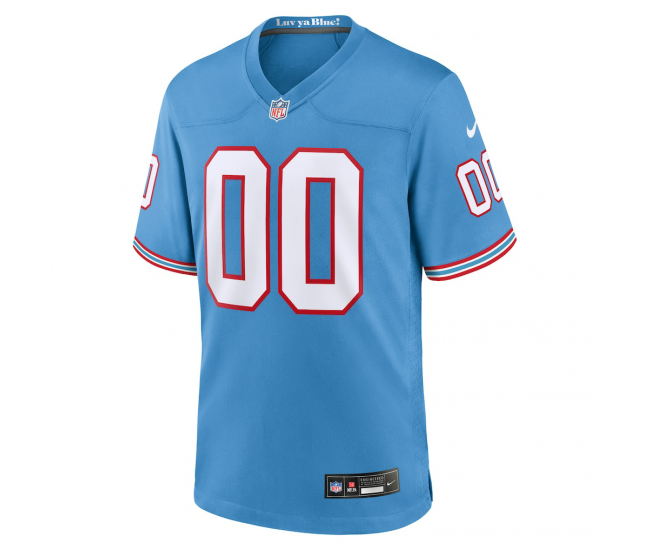 Tennessee Titans Nike Oilers Throwback Custom Game Jersey Light Blue