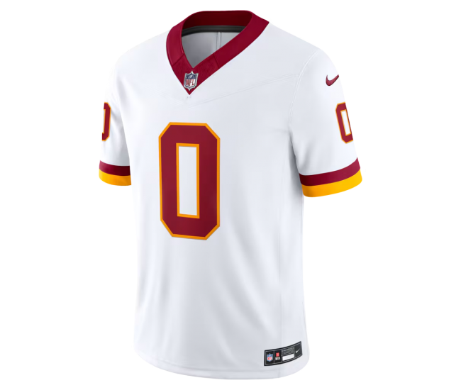 Mike Sainristil Washington Commanders Nike Vapor F.U.S.E. Stitched Limited Jersey White