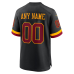 Washington Commanders Nike Hail Raiser Alternate Custom Game Jersey Black