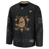 Anaheim Ducks Fanatics 2024 Military Appreciation Custom Practice Jersey Black