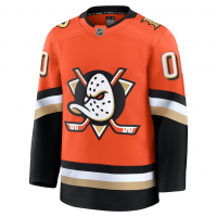 Anaheim Ducks Fanatics Home Premium Custom Jersey Orange