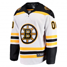 Boston Bruins Fanatics Away Breakaway Custom Jersey White Boston Bruins Fanatics Away Breakaway Custom Jersey White