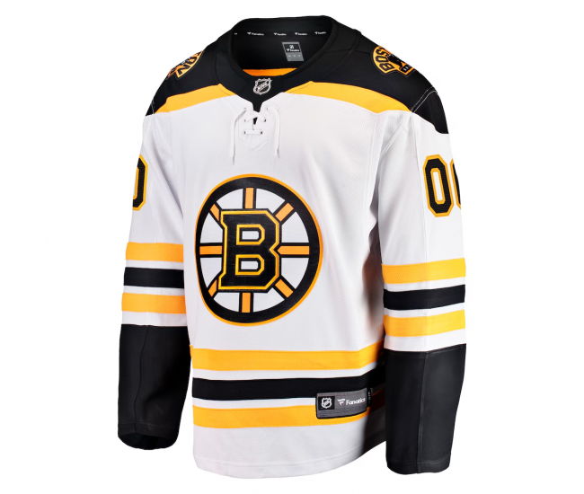 Boston Bruins Fanatics Away Breakaway Custom Jersey White